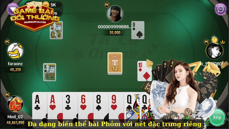 Đa dạng biến thể bài Phỏm với nét đặc trưng riêng