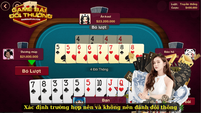 Xác định trường hợp nên và không nên đánh đôi thông