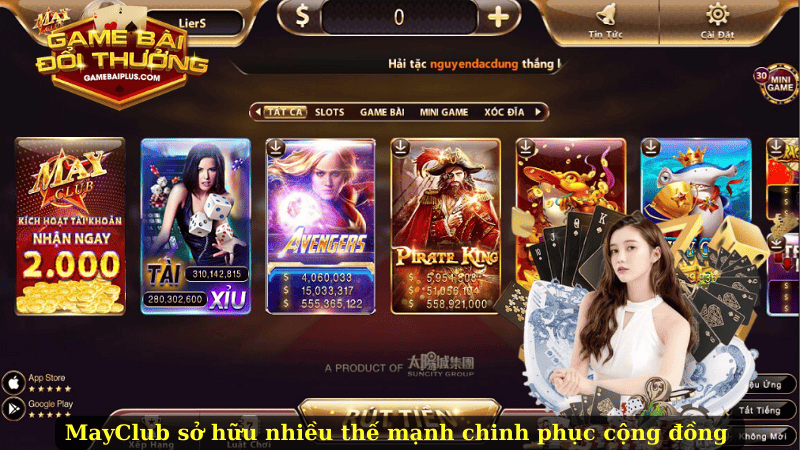 MayClub sở hữu nhiều thế mạnh chinh phục cộng đồng 