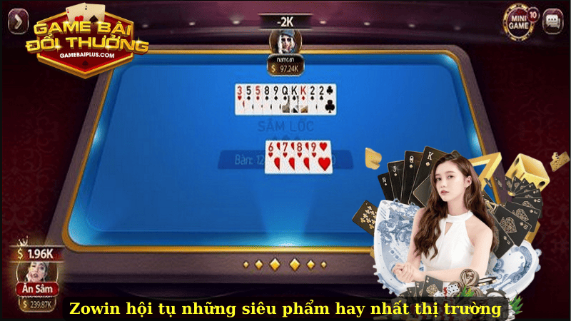 Zowin hội tụ những siêu phẩm game bài hay nhất thị trường