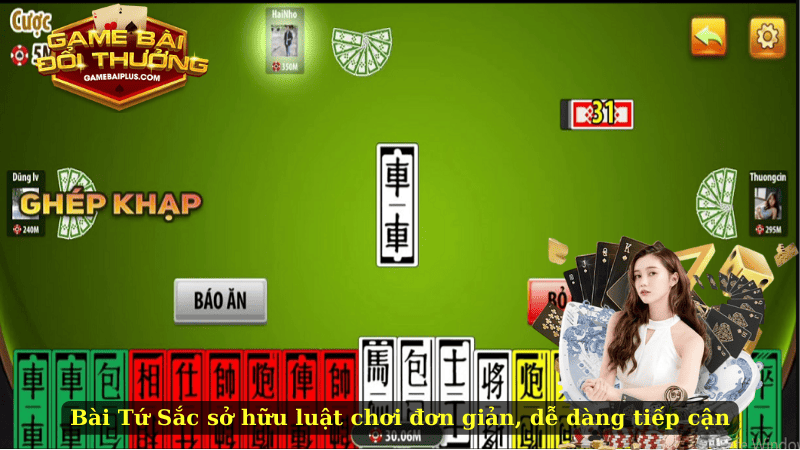 Bài Tứ Sắc sở hữu luật chơi đơn giản, dễ dàng tiếp cận